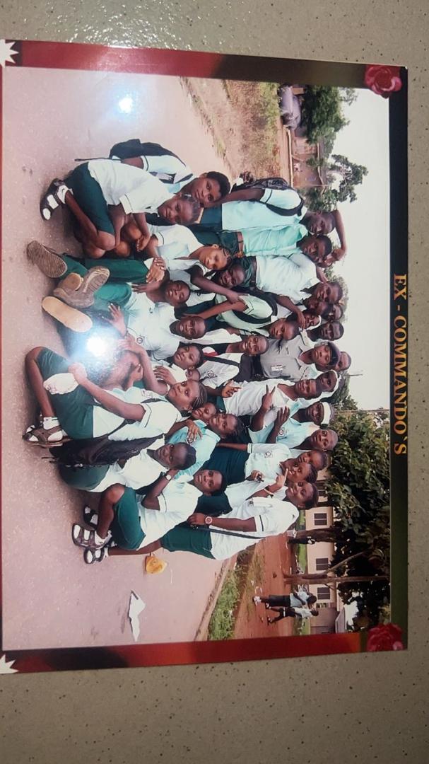 Class group photo in uniform